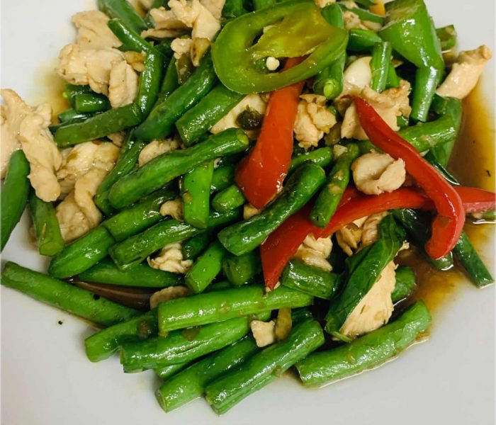 spicy basil green bean